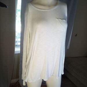 Tribal Cream Relaxed Long Sleeve Tee